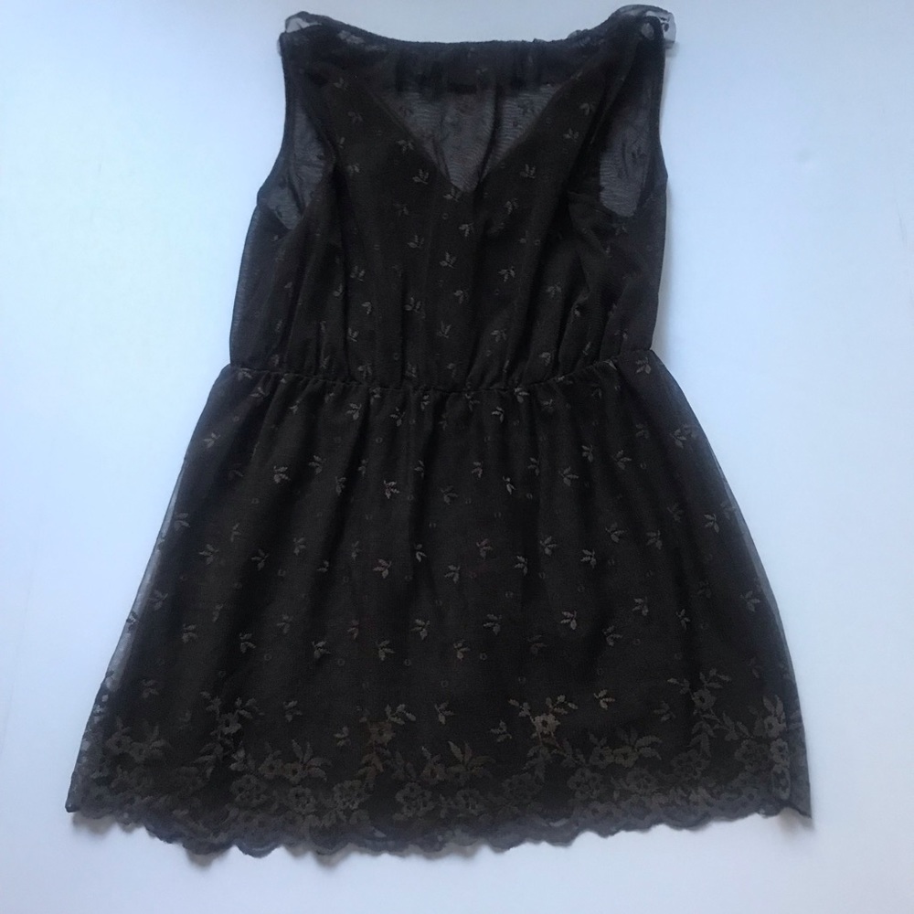 Banana Republic Brown Ruffle Sheer Top - Picture 3 of 6